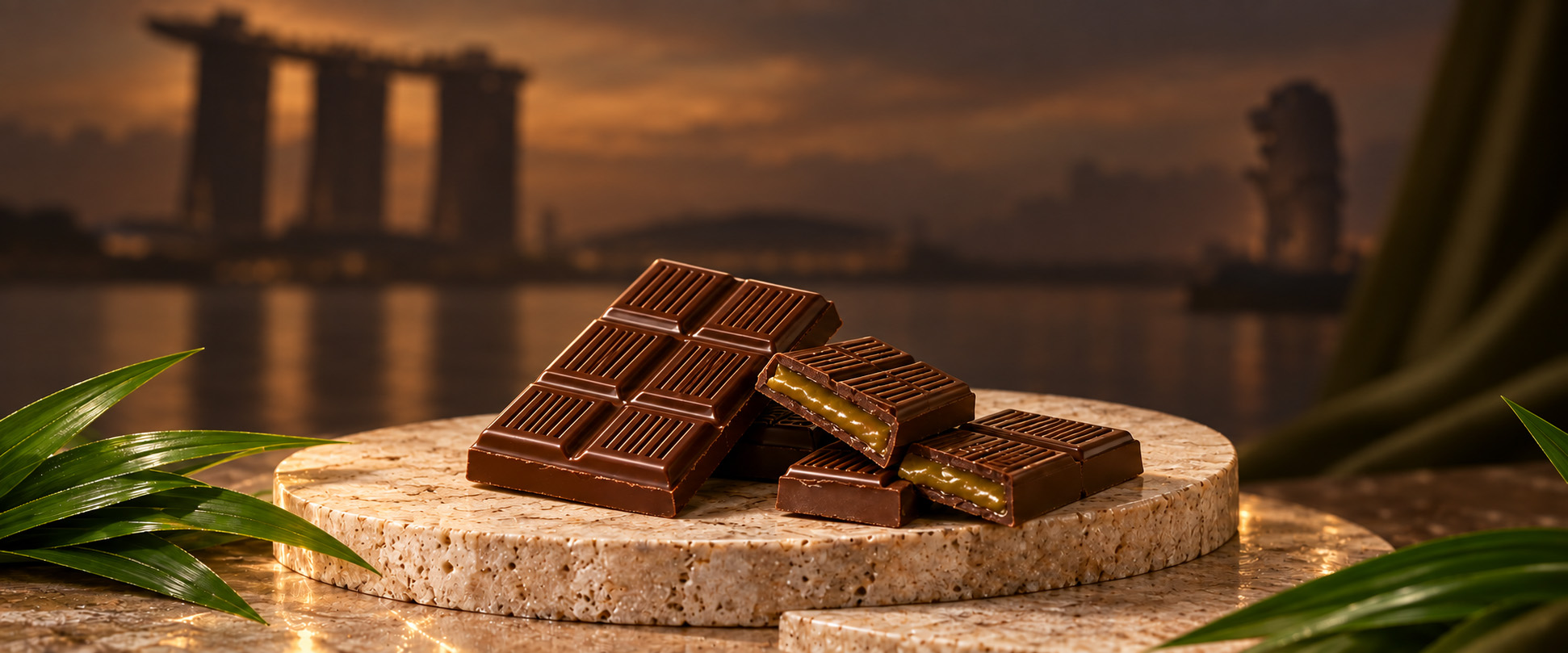 CHOCOELF Merlion chocolate range banner